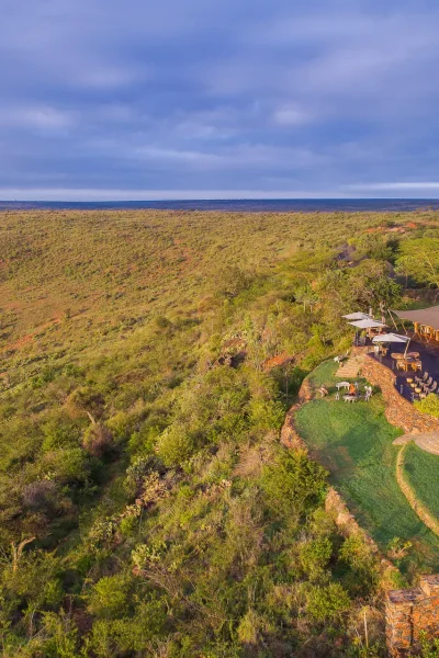 Elewana Loisaba Tented Camp –aerial view_ Loisaba_s picturesque infinity pool